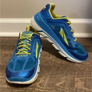 Altra Blue and Yellow Women's Athletic Running Shoes